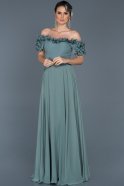 Длинное Вечернее Платье Бирюзовый ABU074