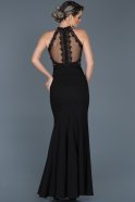 Длинное Выпускное Платье Черный ABU525