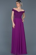Длинное Помолвочное Платье Пурпурный ABU012