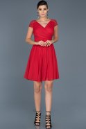 Короткое Платье На Приглашение красный ABK361