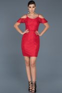 Короткое Платье На Приглашение красный ABK322