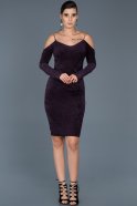 Бархатное Пригласительное Платье Пурпурный ABK331