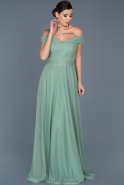 Длинное Вечернее Платье Бирюзовый ABU020