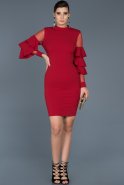 Короткое Платье На Приглашение красный ABK330