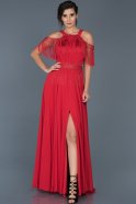 Длинное Вечернее Платье красный ABU339