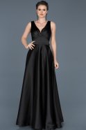 Длинное Помолвочное Платье Черный ABU577