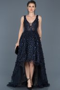 Платье Помолвки Мультидлина Темно-синий ABO014