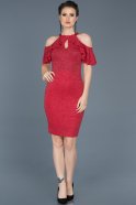 Короткое Вечернее Платье красный ABK124