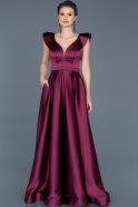 Длинное Помолвочное Платье Сливовый ABU576