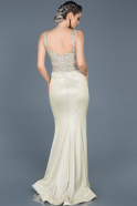 Длинное Вечернее Платье Русалка Белый ABU067
