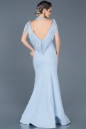 Длинное Вечернее Платье Светло-синий ABU017