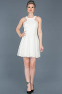 Короткое Платье На Приглашение Белый ABK369