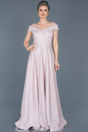 Длинное Помолвочное Платье розовый ABU599