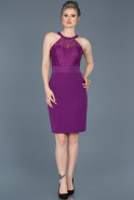 Короткое Платье На Приглашение Пурпурный ABK278