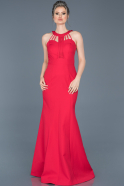 Длинное Вечернее Платье красный ABU006