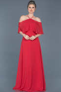 Длинное Вечернее Платье красный ABU002