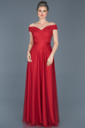 Длинное Вечернее Платье красный ABU020