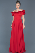 Длинное Вечернее Платье красный ABU074