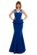 Длинное Вечернее Платье Ярко-синий MT15-070