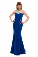 Длинное Вечернее Платье Ярко-синий MT15-039