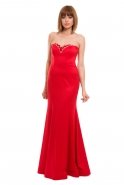 Длинное Вечернее Платье красный C3174