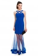 Длинное Вечернее Платье Ярко-синий C3215
