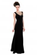 Длинное Вечернее Платье Черный C3173