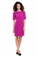 Короткое Вечернее Платье Пурпурный T2040