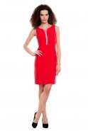 Короткое Вечернее Платье красный T1853