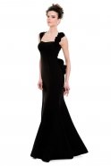Длинное Вечернее Платье Черный MT15-092