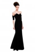 Длинное Вечернее Платье Черный MT15-061