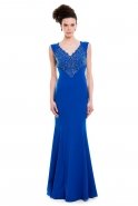 Длинное Вечернее Платье Ярко-синий C3092