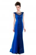 Длинное Вечернее Платье Ярко-синий C3190