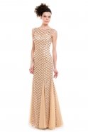 Длинное Вечернее Платье Золотой M1447