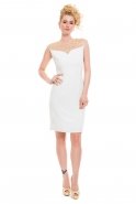Вечернее Платье Свободного Кроя Белый O3847