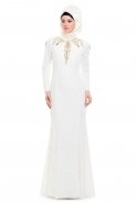 Вечерняя Одежда Хиджаб Белый K4349380