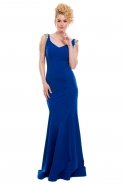 Длинное Вечернее Платье Ярко-синий C3135