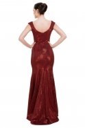 Длинное Вечернее Платье Бордовый C3189
