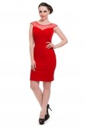 Короткое Вечернее Платье красный C2133
