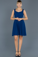 Короткое Вечернее Платье Ярко-синий ABK003