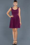 Короткое Вечернее Платье Пурпурный ABK003