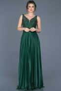 Длинное Помолвочное Платье зелёный ABU605