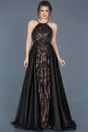 Помолвочное Платье Со Шлейфом Черный ABU515
