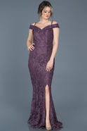 Длинное Помолвочное Платье Лавандовый ABU546