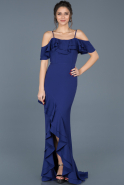 Вечернее Платье Русалка С Асимметричным Подолом Пурпурный ABO016