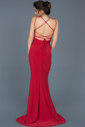 Длинное Пригласительное Платье красный ABU620