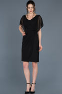 Короткое Платье На Приглашение Черный ABK384