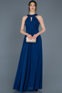 Длинное Выпускное Платье Ярко-синий ABU643