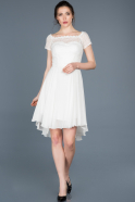 Короткое Платье На Приглашение Белый ABK387