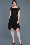 Короткое Платье На Приглашение Черный ABK387